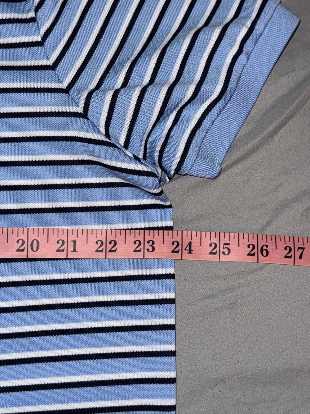 Polo by Ralph Lauren performance Light Blue Striped Polo Shirt